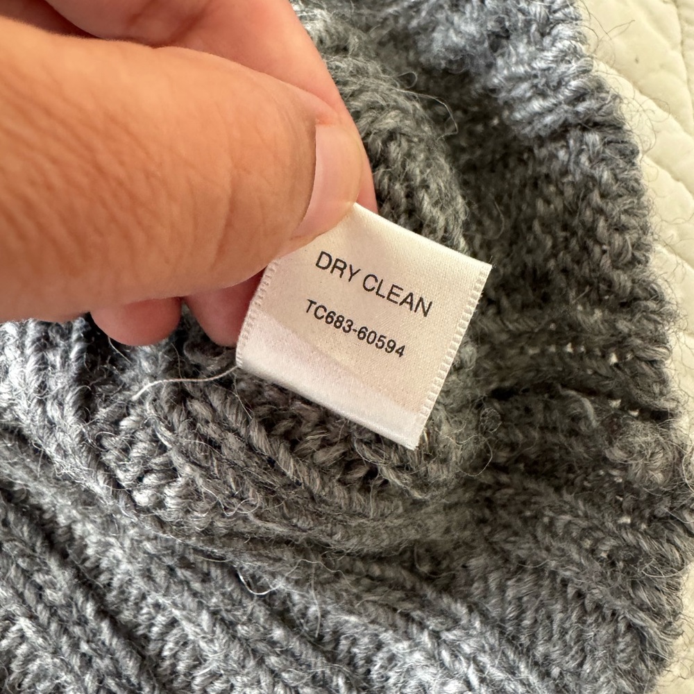 Pendleton Gray Cable Knit Turtleneck Sweater - image 5